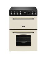 Belling BEL MRA FARMHOUSE 60E CRM Farmhouse 60cm Ceramic Double Oven Cooker in Cream