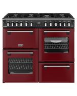 Stoves ST DX RCA RICH 100DF GAR Richmond Deluxe 100cm Dual Fuel Range Cooker in Garnet Red A Rated