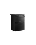 Belling PROV BEL FSA VISION 60EI BLK 60cm Electric Induction Twin Oven Cooker Black A Rated