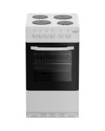 Zenith ZE503W Freestanding Solid Plate Hob Electric Cooker
