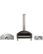 Statesman SKPO0W13SS Wood Pizza Oven, 13 Inch, Chimney in Stainless Steel