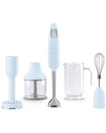 Smeg HBF22PBUK 4- in-1 Hand Blender with Potato Masher and Whisk, 700W, Pastel Blue