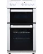 Statesman FUSION50W 50cm Wide, Twin Cavity Electric Cooker, 4 Zones In White
