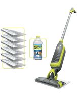 Shark VM200UK VacMop Cordless 2-in-1 Vacuum Mop with Targeted Spray - 9 Min 30 Sec Run Time - Grey/Lime