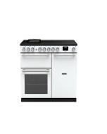 Rangemaster NEX90EIPWHT/CM1 NEXUS 90cm Range Cooker Electric Induction in White A Rated