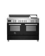 Bertazzoni MAS125I2ENET Master Deluxe 120cm Range Cooker Twin Oven Induction Matt Black
