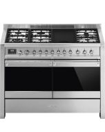 Smeg A4-81 120cm Opera Dual Fuel Range Cooker Stainless Steel