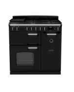 Rangemaster CL90DFPGBL/CM1 Classic 90 DF Dual Fuel Range Cooker Gloss Black Chrome