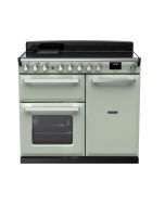 Rangemaster ESDL100EIPMNT/CM1 100cm Wide Induction Range Cooker - Mint /Chrome - A Rated