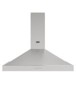 Belling BEL COOKCENTRE CHIM 100PYR STA 100cm Chimney Cooker Hood, Stainless Steel, C Rated