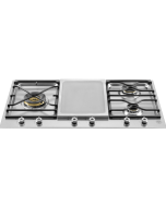 Bertazzoni PM3630GX Segmented 90cm Gas Hob with 3 burners and electric griddle
