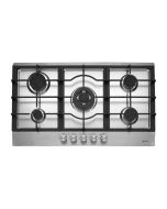 Caple C775G 86cm Wide 5 Burner Gas Hob with Cast Iron Supports - Stainless Steel