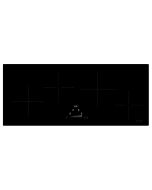 Caple C876i 90cm Ribbon Induction Hob in Black with Bridge Function