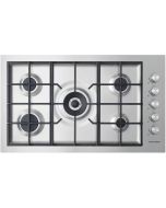 Fisher and Paykel CG905DWLPFCX3 90cm Series 7 5 Burner Gas Hob, LPG Stainless