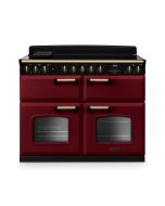 Rangemaster CLDLB110EIPBOR/AB1 Classic Deluxe 110cm BC Induction Range Cooker Bordeaux/Antique Brass