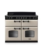 Rangemaster CLDLB110EIPPCR/CM1 Classic Deluxe 110cm BC Induction Range Cooker Pale Cream/Chrome