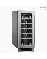 Caple WI3125 295mm Wide Undercounter Built In  Single Zone Wine Cooler Stainless Steel