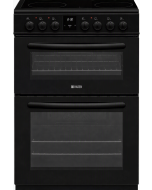 Haden HCE60DOPB 60cm Double Oven with Ceramic Hob - Black A Rated