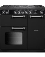 Rangemaster COT90DFPCBL/CM1 Freestanding Dual Fuel Cooker