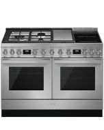 Smeg CPF120IGMPX 120cm Portofino Dual Fuel Range Cooker With Mixed Hob Stainless Steel