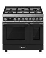 Smeg CPF92GMA 90cm Portofino Dual Fuel Range Cooker Anthracite