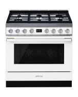 Smeg CPF9GPWH 90cm Portofino Dual Fuel Range Cooker White