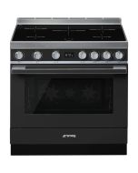 Smeg CPF9IPAN 90cm Portofino Electric Induction Range Cooker Anthracite