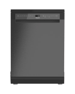 Hotpoint H8FHS61BSUK Hydroforce Freestanding Full Size Dishwasher 15 Place Set , Grey, A Rated
