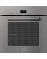 Miele H7464BP VITROLINE GRGR 76L Built-In Electric Single Oven with Pyrolytic Oven Cleaning - Graphite Grey - A+ Rated
