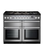 Rangemaster NEXSE110DFFSS/C 110cm Wide Dual Fuel Range Cooker - Stainless Steel / Chrome - A Rated