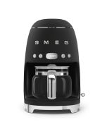 Smeg DCF02BLMUK 50's Style Drip Filter Coffee Machine, Black