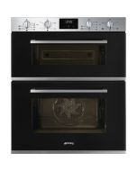 Smeg DUSF400B Cucina Built-Under Double Oven in Black A Rated