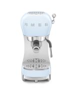 Smeg ECF02PBUK 50's Style Espresso Coffee Machine with Steam Wand, Pastel Blue