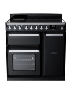 Rangemaster CLDL90EIPGBL/CM1 Classic Deluxe 90cm Induction Range Cooker Black/Chrome
