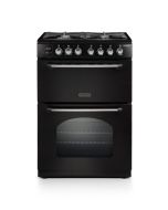 Rangemaster CLA60DFFBL/C Classic Freestanding 60cm Dual Fuel Cooker in Black and Chrome A Rated