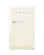 Smeg FAB10RCR6 55cm Retro 50s Style Free Standing Fridge with Ice Box in Cream, Right hand hinge
