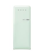 Smeg FAB28LPG5 60cm Retro 50s Style Free Standing Fridge with Ice Box in Pastel Green, Left Hand Hinge