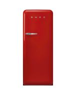 Smeg FAB28RRD6UK 60cm Retro 50s Style Free Standing Fridge with Ice Box in Red, Right Hand Hinge