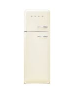 Smeg FAB30LCR5UK 60cm Retro 50s Style Left Hand Hinge Freezer over Fridge in Cream
