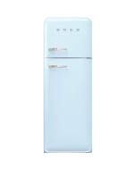 Smeg FAB30RPB6UK 60cm Retro 50s Style Right Hand Hinge Freezer over Fridge in Pastel Blue
