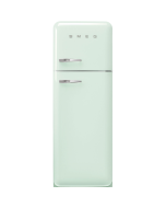 Smeg FAB30RPG6UK 60cm Retro 50s Style Right Hand Hinge Freezer over Fridge in  Pastel Green