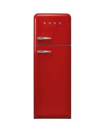 Smeg FAB30RRD6UK 60cm Retro 50s Style Right Hand Hinge Freezer over Fridge in  Red