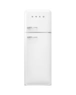 Smeg FAB30RWH5UK 60cm Retro 50s Style Right Hand Hinge Freezer over Fridge in  White