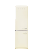 Smeg FAB32LCR6UK No Frost Fridge Freezer, 50s Style, Cream, C Rated
