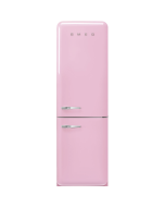 Smeg FAB32RPK6UK No Frost Fridge Freezer, 50s Style, Pink, C Rated