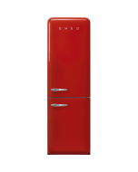 Smeg FAB32RRD6UK No Frost Fridge Freezer, 50s Style, Red, C Rated