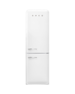 Smeg FAB32RWH6UK No Frost Fridge Freezer, 50s Style, White, C Rated