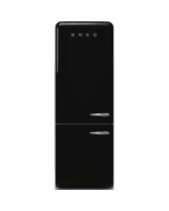 Smeg FAB38LBL6 No Frost Fridge Freezer, 706 mm wide, Black, C Rated