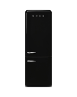 Smeg FAB38RBL6 No Frost Fridge Freezer, 706 mm wide, Black, C Rated