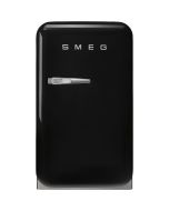 Smeg FAB5RBL6 40cm Small 50s Style Right Hand Hinged Minibar Black